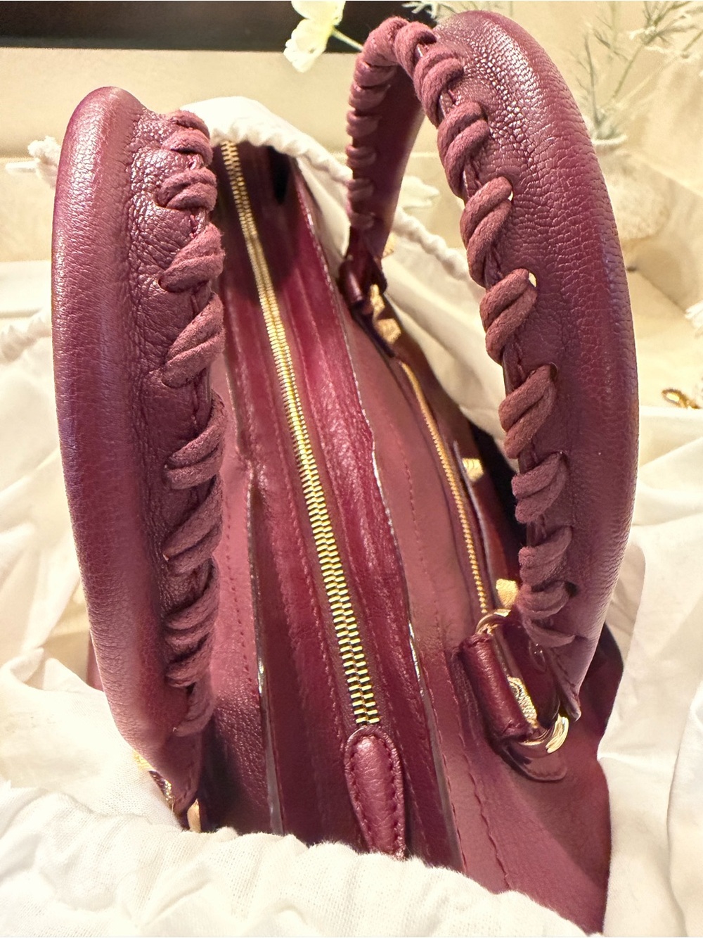 Balenciaga Chevre Hamilton Giant 12 Gold Hardware City Bordeaux - Picture 10 of 11